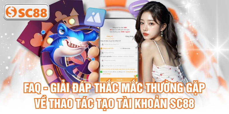 FAQ - Giải đáp thắc mắc thường gặp về thao tác tạo tài khoản SC88